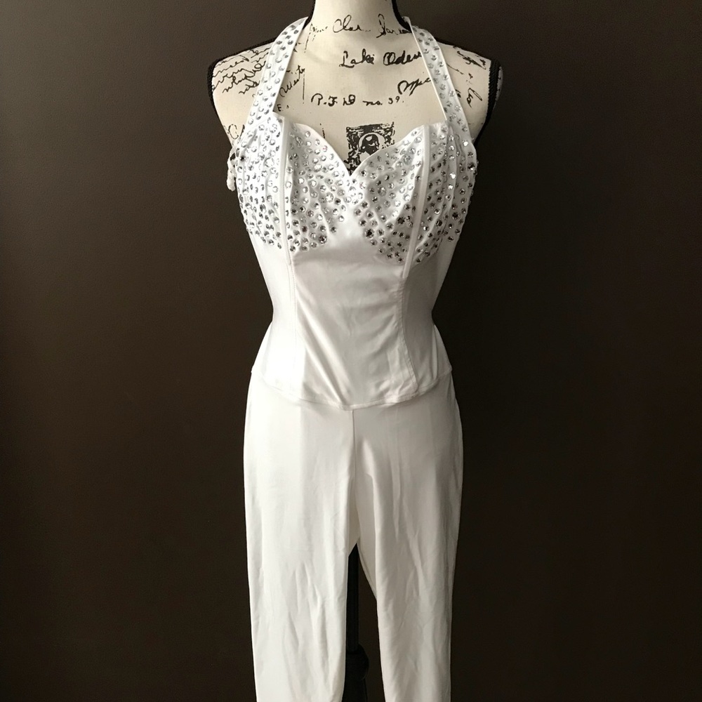 Women’s white jumpsuit
